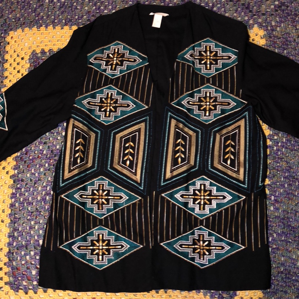 Black printed jacket